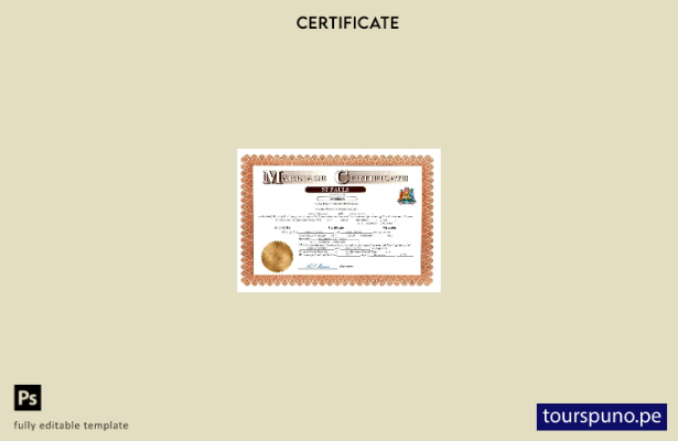 listo para imprimir certificado de matrimonio de Granada Plantilla en Word y PDF